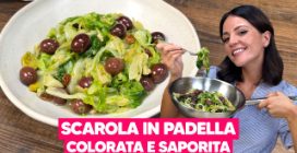 SCAROLE IN PADELLA con un condimento COLORATO e SAPORITO