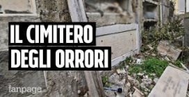 Cimitero di Poggioreale, a Napoli i defunti tra incuria e macerie non trovano pace neanche da morti