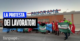 La protesta dei lavoratori Panorama: "Licenziamenti e sospensioni per pochi minuti di ritardo"