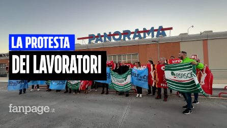 La protesta dei lavoratori Panorama: "Licenziamenti e sospensioni per pochi minuti di ritardo"