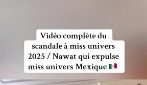 La protesta delle concorrenti di Miss Universo 2025