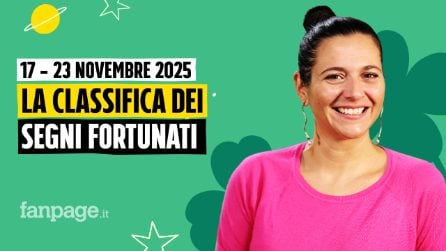 Oroscopo, la classifica dei segni più fortunati della settimana dal 17 al 23 novembre 2025