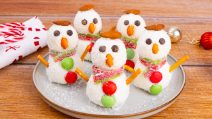 Sweet snowmen: cute and delicious to bring to the table!