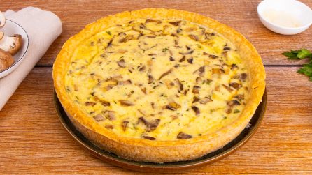 QUICHE AI FUNGHI: la torta salata da preparare nelle grandi occasioni!