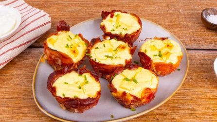 PROSCIUTTO BASKETS: super easy and delicious!