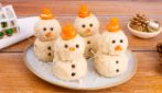 PUPAZZI DI NEVE SALATI: divertenti e sfiziosi da servire alla tavola di Natale!