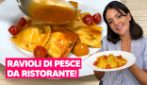 RAVIOLI DI PESCE: un piatto DA RISTORANTE con un RIPIENO INCREDIBILE e un SUGHETTI PERFETTO