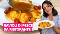 RAVIOLI DI PESCE: un piatto DA RISTORANTE con un RIPIENO INCREDIBILE e un SUGHETTI PERFETTO