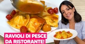 RAVIOLI DI PESCE: un piatto DA RISTORANTE con un RIPIENO INCREDIBILE e un SUGHETTI PERFETTO