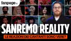 Le reazioni dei big, un reality dentro Sanremo. Ma sono video veri o è tutto preparato?