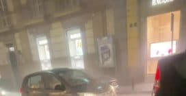 Maltempo a Napoli, violenta grandinata e tempesta di fulmini su tutta la città