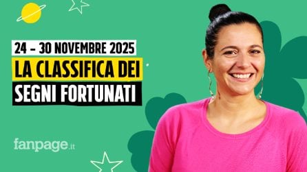 Oroscopo, la classifica dei segni più fortunati della settimana dal 24 al 30 novembre 2025