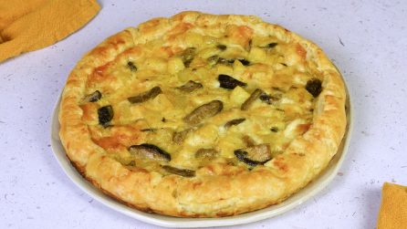 Torta salata con patate e funghi: da gustare nelle fredde giornate autunnali!