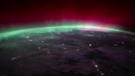 Aurora boreale vista dall’orbita, l’incanto ripreso dall’astronauta NASA Zena Cardman