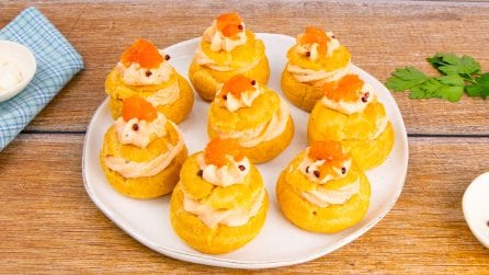 SALMON CHOUX PASTRY: the perfect appetizer for your Christmas menu!