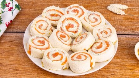 GIRELLE AL SALMONE: un classico degli antipasti, una tira l’altra!