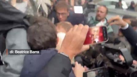 L'arrivo di Alberto Stasi in Tribunale a Pavia per l'udienza sull'incidente probatorio