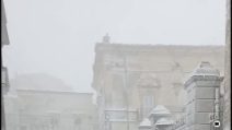 La neve imbianca la Puglia: scuole chiuse nel Foggiano e sui comuni dei Monti Dauni.