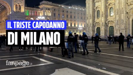 Il triste capodanno di Milano: piazza Duomo deserta già poco dopo la mezzanotte