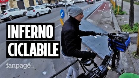 Viaggio nel disastro delle nuove piste ciclabili di Napoli