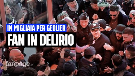 Fan in delirio per il firmacopie di Geolier