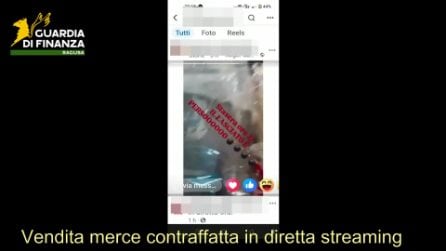 Vendono merce contraffatta su Facebook: finanzieri arrivano in diretta streaming e sequestrano tutto