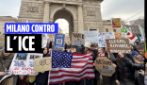 Milano, in mille contro la polizia americana dell'ICE: "Non sono graditi in Italia"
