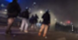 Le violenze della polizia contro manifestanti inermi ieri alla manifestazione di Torino