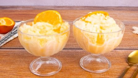 MANDARIN SORBET: no ice cream maker needed, perfect for serving after meals!