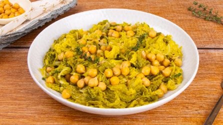 VERZA E CECI IN PADELLA: il contorno facile facile ma gustoso!