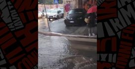 Traffico in tilt e strade allagate a Roma per pioggia e temporali
