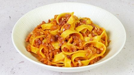 PASTA WITH PROSCIUTTO: the dish that tastes like Sunday!