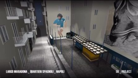 Nuovo Largo Maradona ai Quartieri Spagnoli, 2 mesi di lavori: i chioschi venderanno bibite e gadget