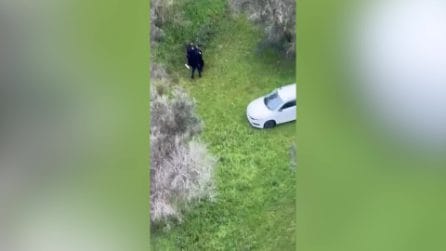 Assalto al portavalori sulla Brindisi-Lecce, il video dall’alto dell’arresto di uno rapinatori
