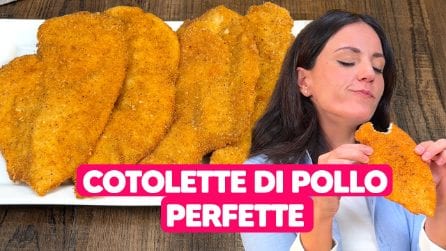 COTOLETTE DI POLLO PERFETTE: saranno SUCCOSE, CROCCANTI e con una PANATURA INDISTRUTTIBILE