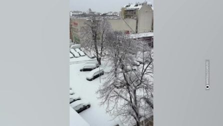 Austria, allerta meteo per le forti nevicate: da Vienna le immagini della città imbiancata