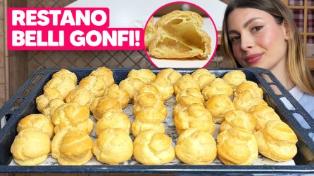 PASTA CHOUX PERFETTA: come ottenere bignè perfetti che non si sgonfiano!