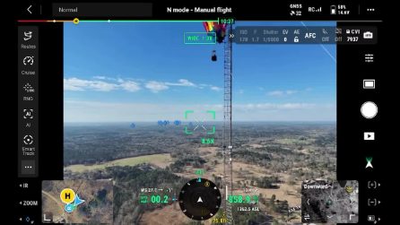Una mongolfiera si schianta contro un ripetitore