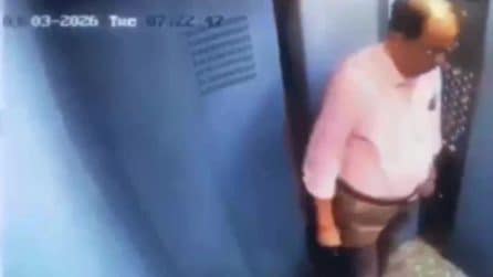Rischia di morire schiacciato mentre esce dall'ascensore