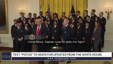 Trump ospita Messi alla Casa Bianca e cita Cristiano Ronaldo, l'imbarazzo di Leo