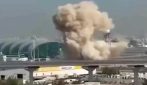 Il video del drone che colpisce l'aeroporto di Dubai
