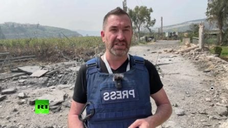 Il giornalista scampa al missile in Libano