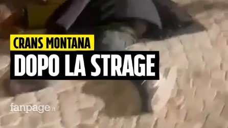 Crans Montana, i video girati fuori dal locale subito dopo l'incendio: feriti a terra e disperazione