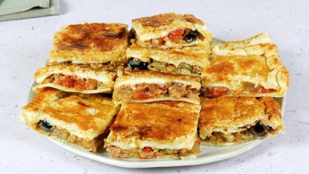 RUSTICO TONNO E CIPOLLE: un piatto unico pieno di gusto da fare in ogni occasione!