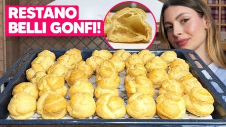 PASTA CHOUX PERFETTA: come ottenere bignè perfetti che non si sgonfiano!