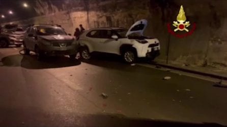 Maxi tamponamento in galleria nel Messinese