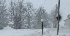 Rivisondoli (Abruzzo) sotto la neve: gli effetti della tempesta Erminio