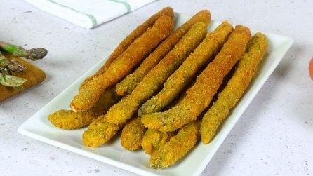 FRIED ASPARAGUS: crispy and batter-free!