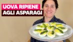Uova ripiene alla crema di asparagi: facili e saporite!
