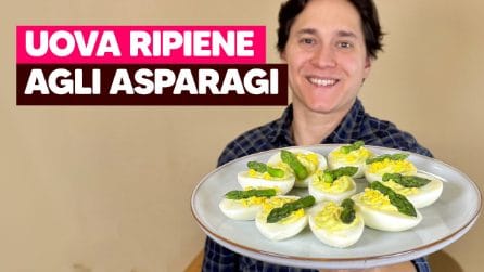 Uova ripiene alla crema di asparagi: facili e saporite!